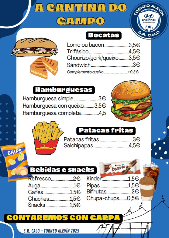 Menú da cantina
